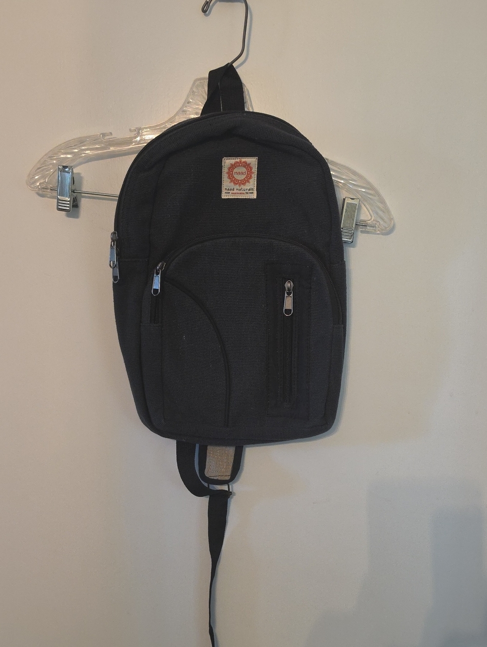 Black Single-Strap Sling Backpack - Unbranded